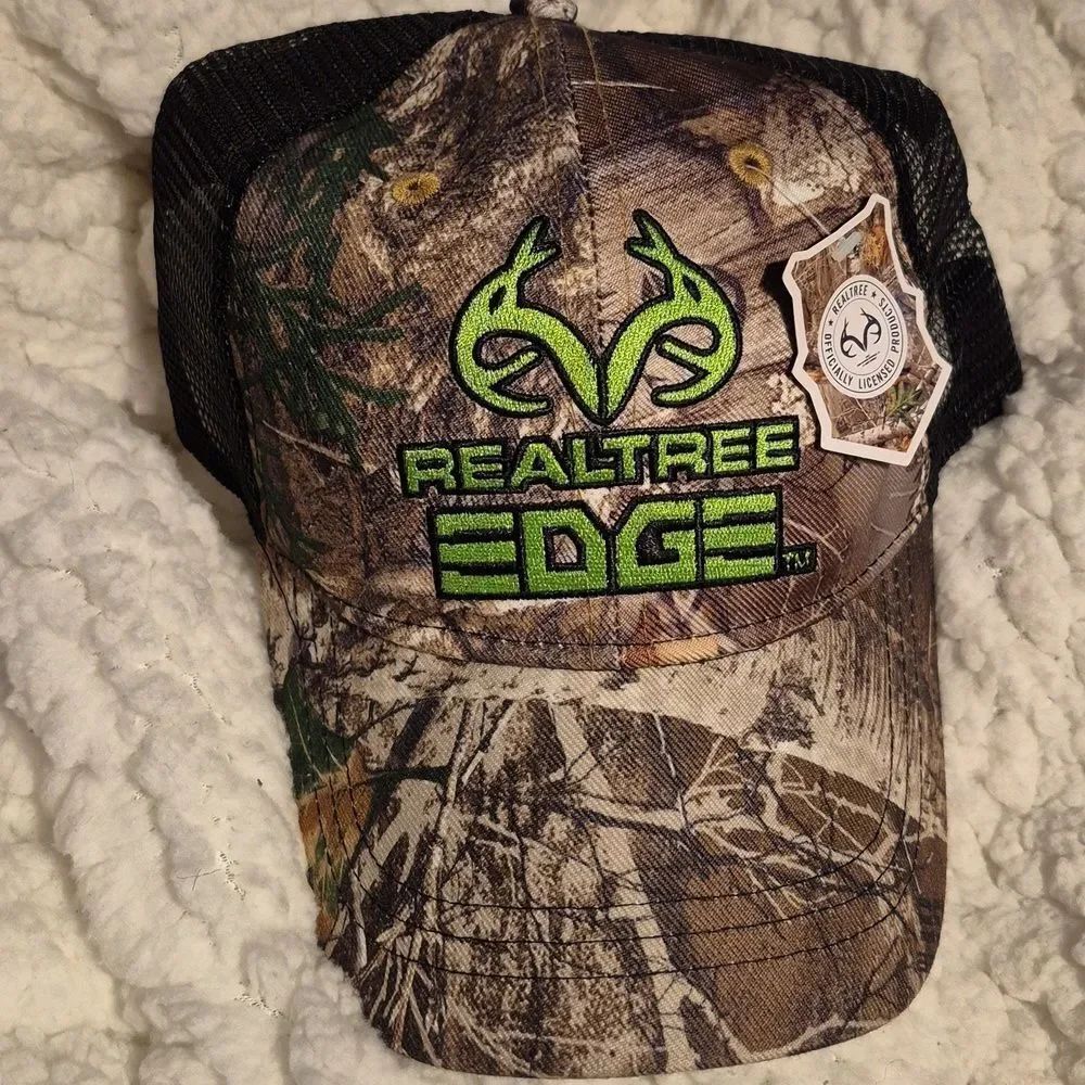 RealTree Edge Camo Trucker Snapback Hat - New